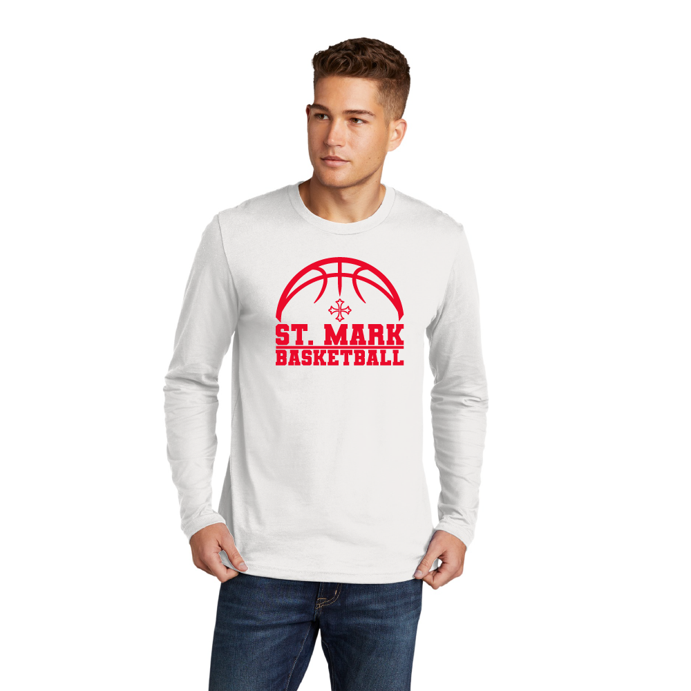 St. Mark Basketball Essential Adult Long Sleeve Tee
