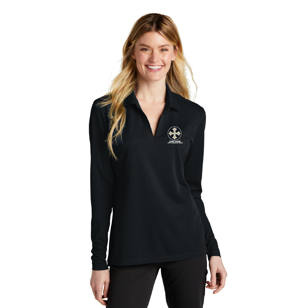 St. Mark Nike Ladies Dri-FIT Long Sleeve Polo