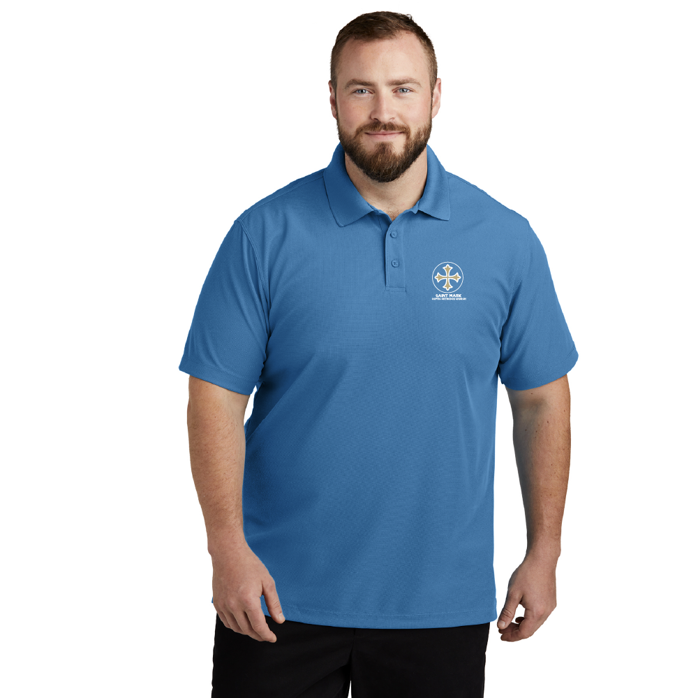 St. Mark Men's Embroidered Performance Polo Shirt