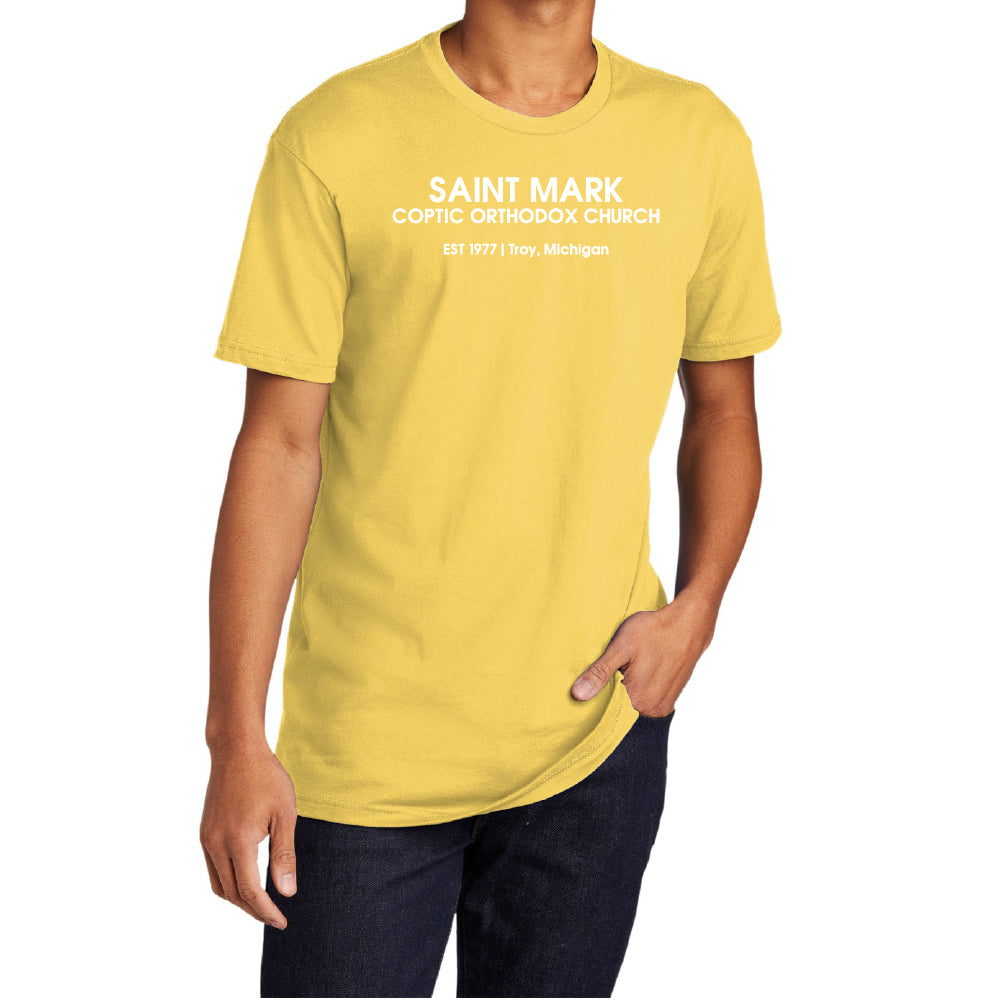 St. Mark EST 1977 Troy, Michigan Essential Adult Short Sleeve Shirt