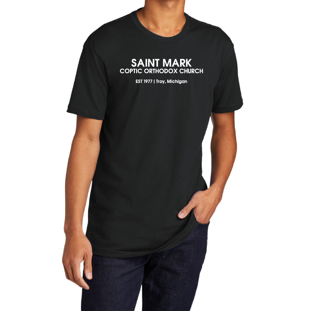 St. Mark EST 1977 Troy, Michigan Essential Adult Short Sleeve Shirt
