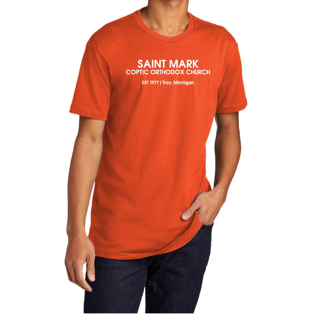 St. Mark EST 1977 Troy, Michigan Essential Adult Short Sleeve Shirt