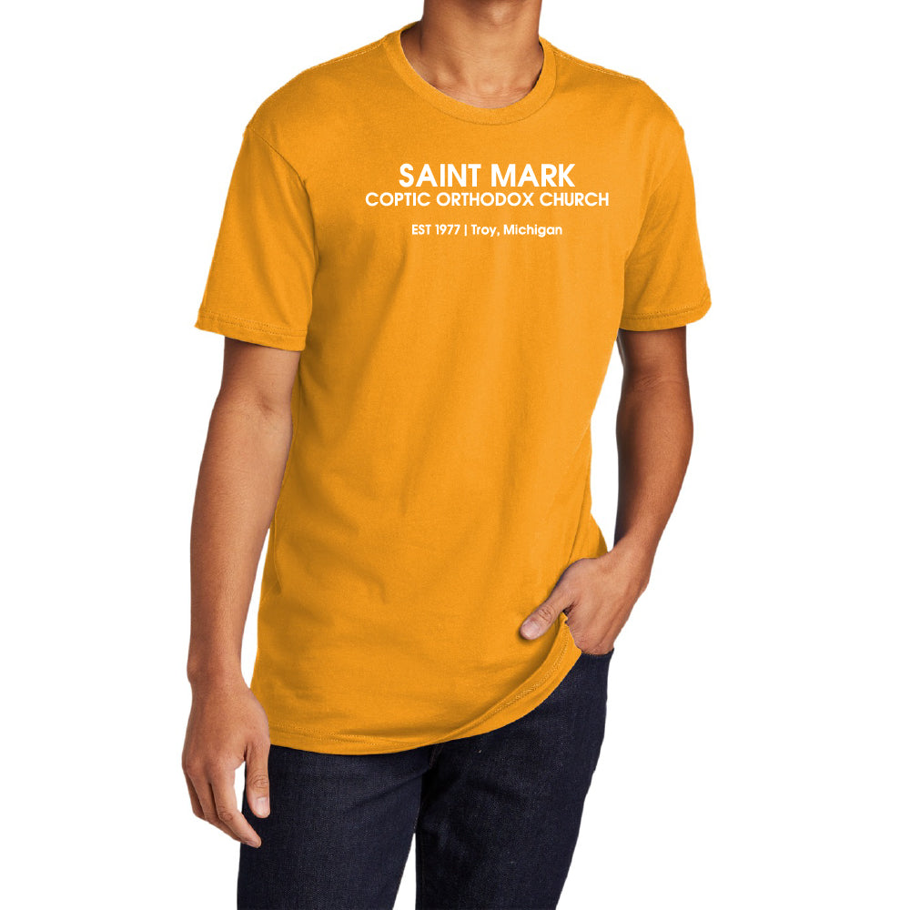 St. Mark EST 1977 Troy, Michigan Essential Adult Short Sleeve Shirt