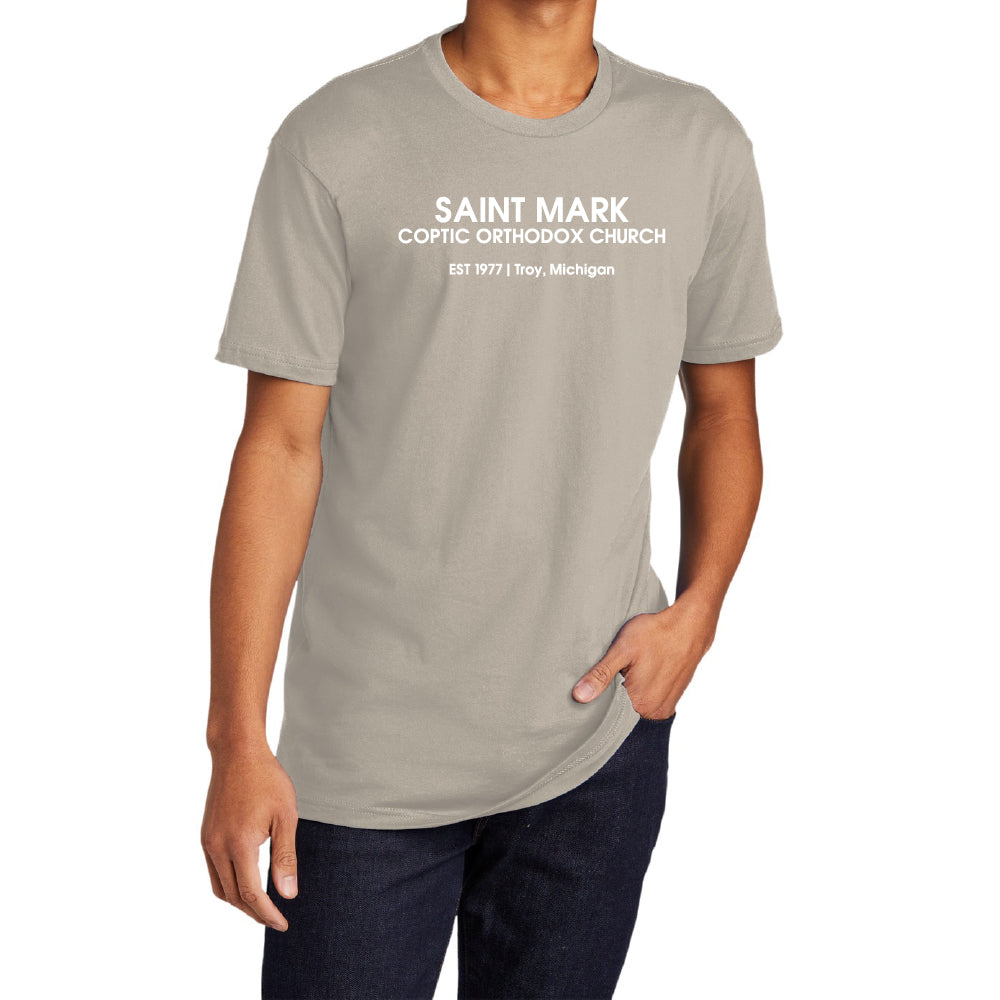 St. Mark EST 1977 Troy, Michigan Essential Adult Short Sleeve Shirt