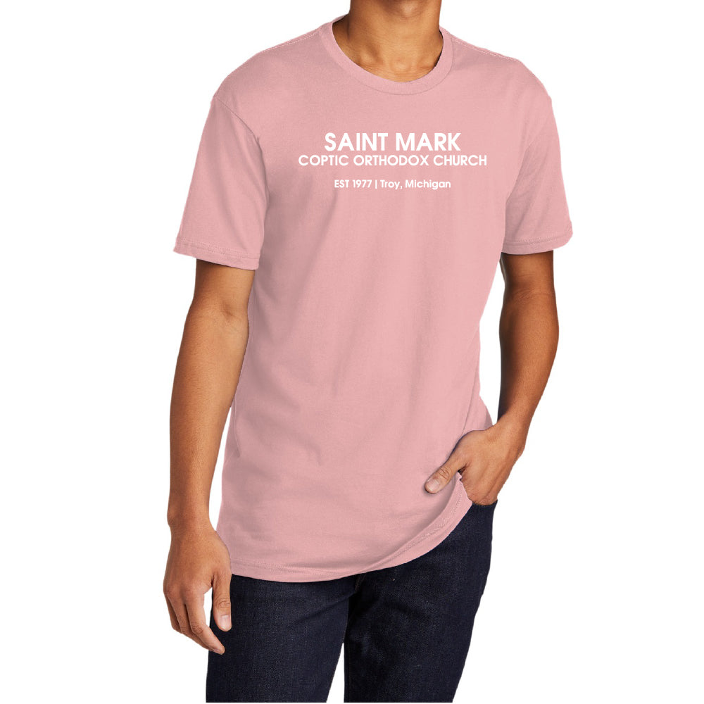 St. Mark EST 1977 Troy, Michigan Essential Adult Short Sleeve Shirt