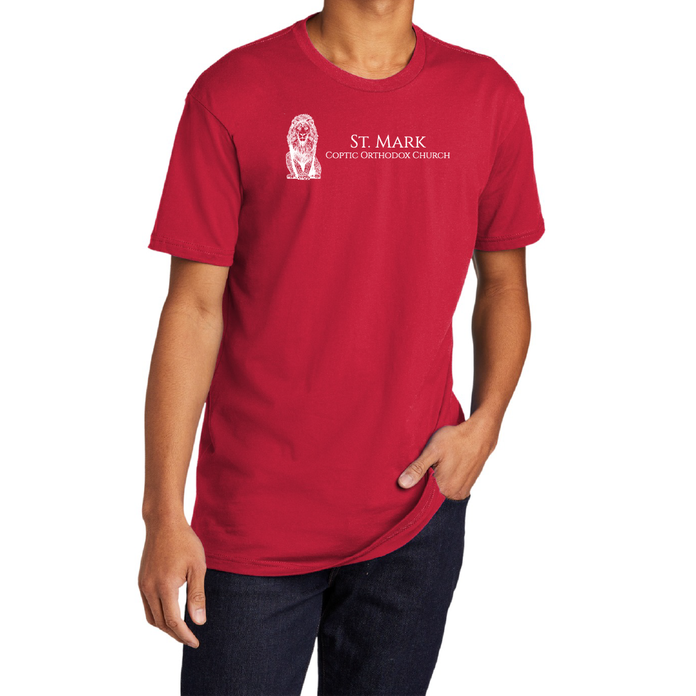 St. Mark Coptic Orthodox Church Lion Essential Adult Short Sleeve Shirt