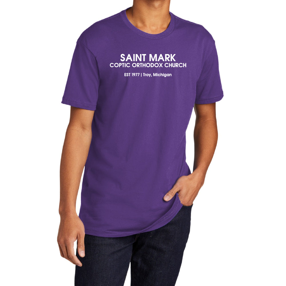 St. Mark EST 1977 Troy, Michigan Essential Adult Short Sleeve Shirt