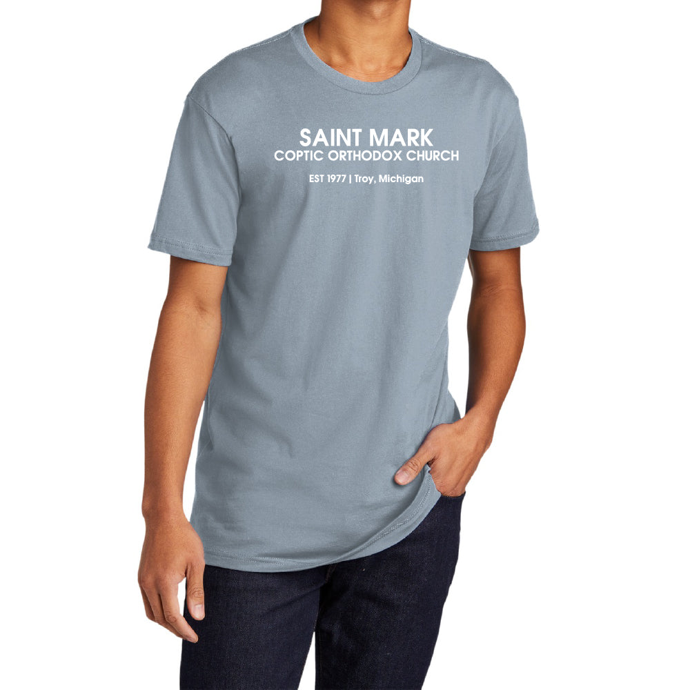 St. Mark EST 1977 Troy, Michigan Essential Adult Short Sleeve Shirt
