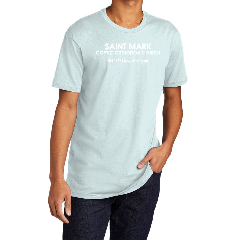 St. Mark EST 1977 Troy, Michigan Essential Adult Short Sleeve Shirt